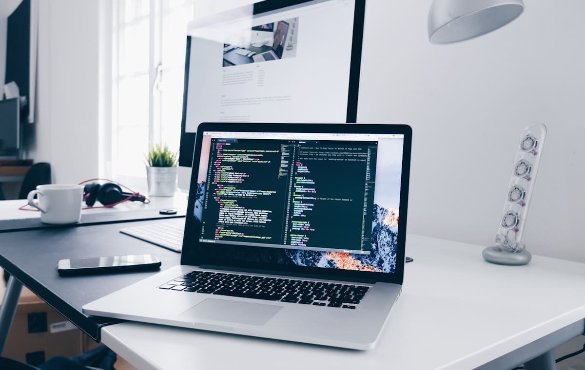 A team building a modern business website